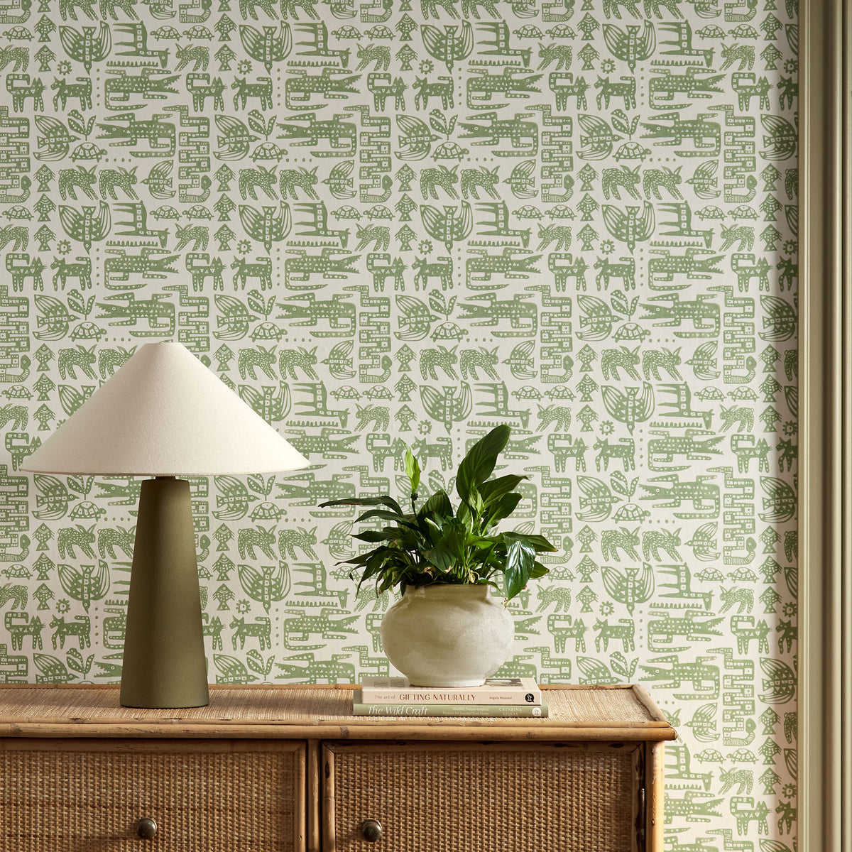 Twycross Oakham Pine Wallpaper by Scion