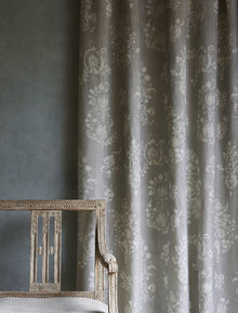 Sicilia Pewter Bare Bones Fabric by Lewis & Wood