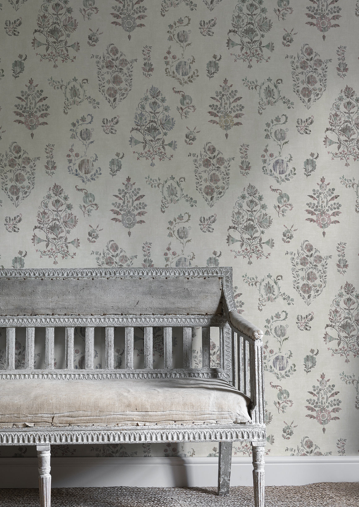 LW 298 297 Sicilia Tea Rose Wallpaper by Lewis & Wood