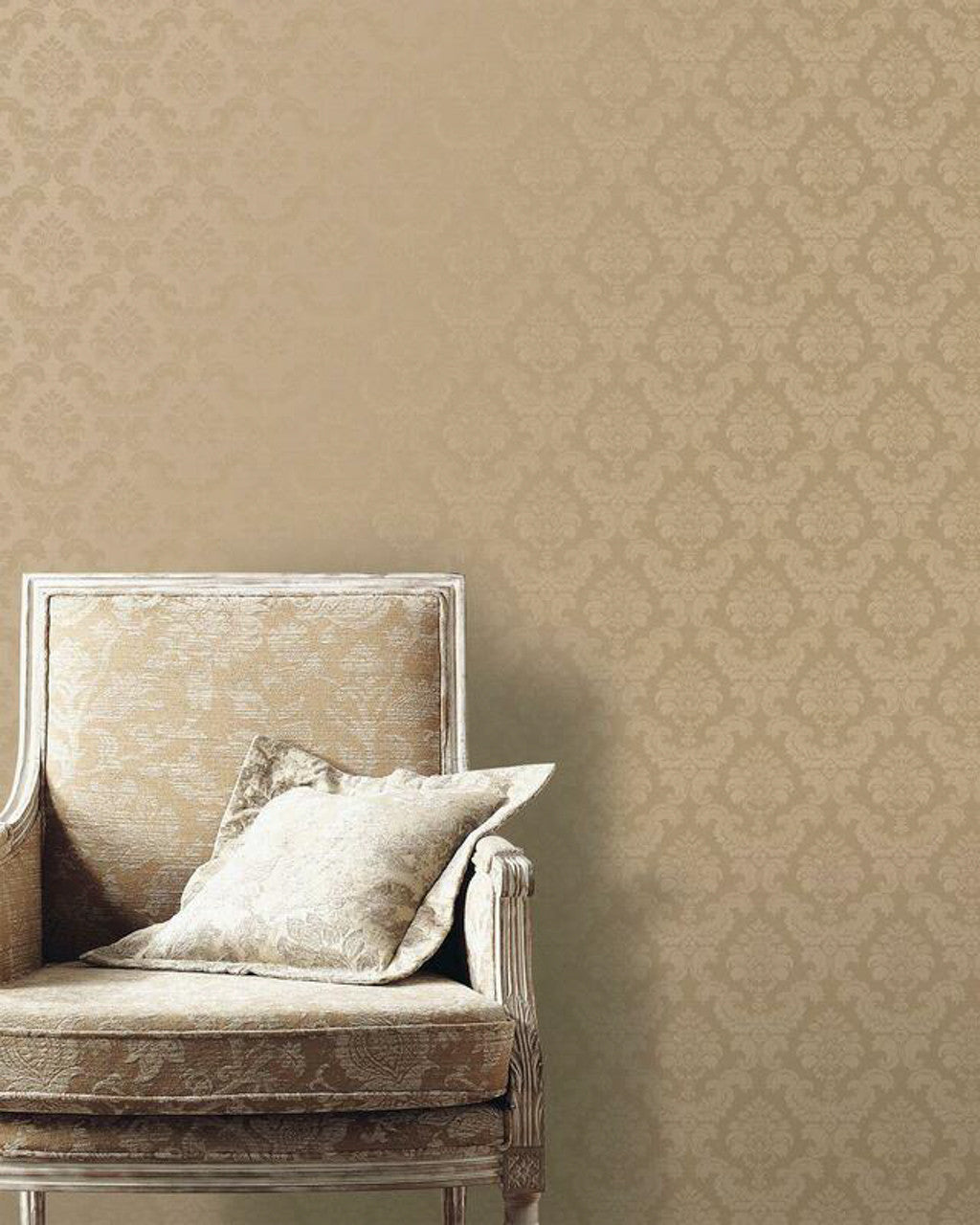 SK34734 Feathered Damask Simply Silks 4 Wallpaper by Galerie