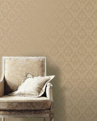 SK34734 Feathered Damask Simply Silks 4 Wallpaper by Galerie