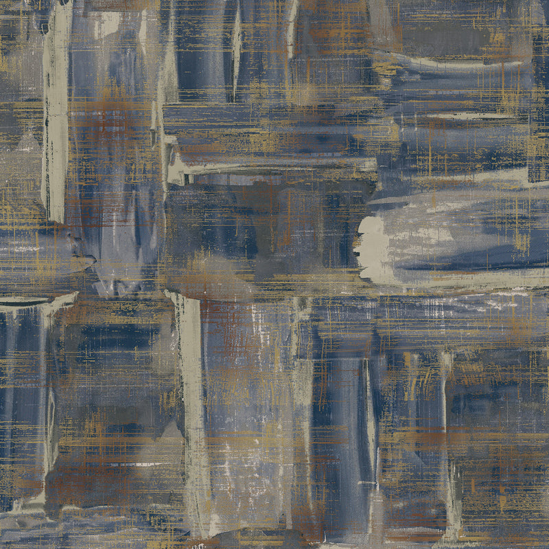 SM0602 Lustre Metallic Blue Wallpaper by Galerie