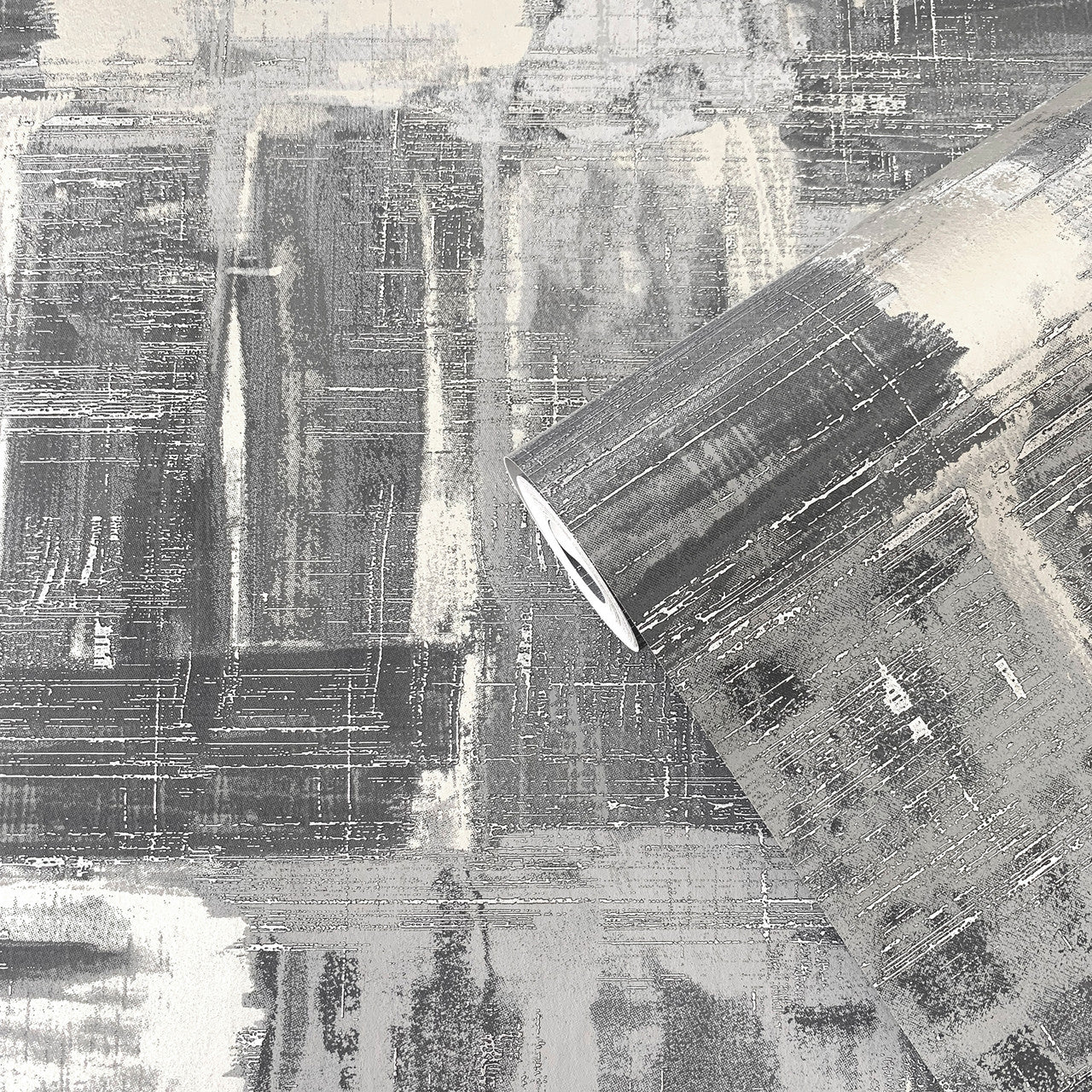 SM0605 Lustre Metallic Silver Grey Wallpaper by Galerie