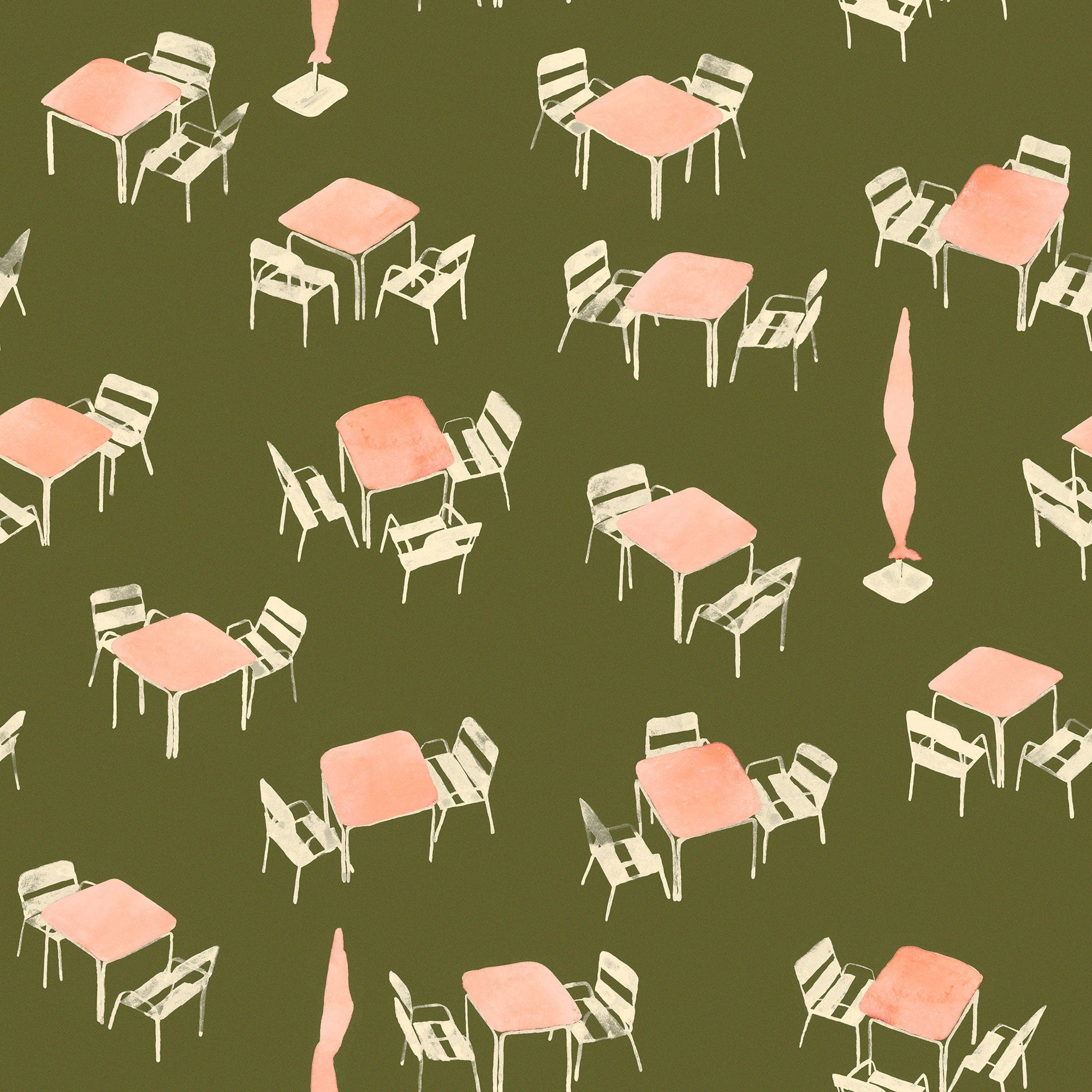 Terraceo Green Solera Wallpaper by Tres Tintas
