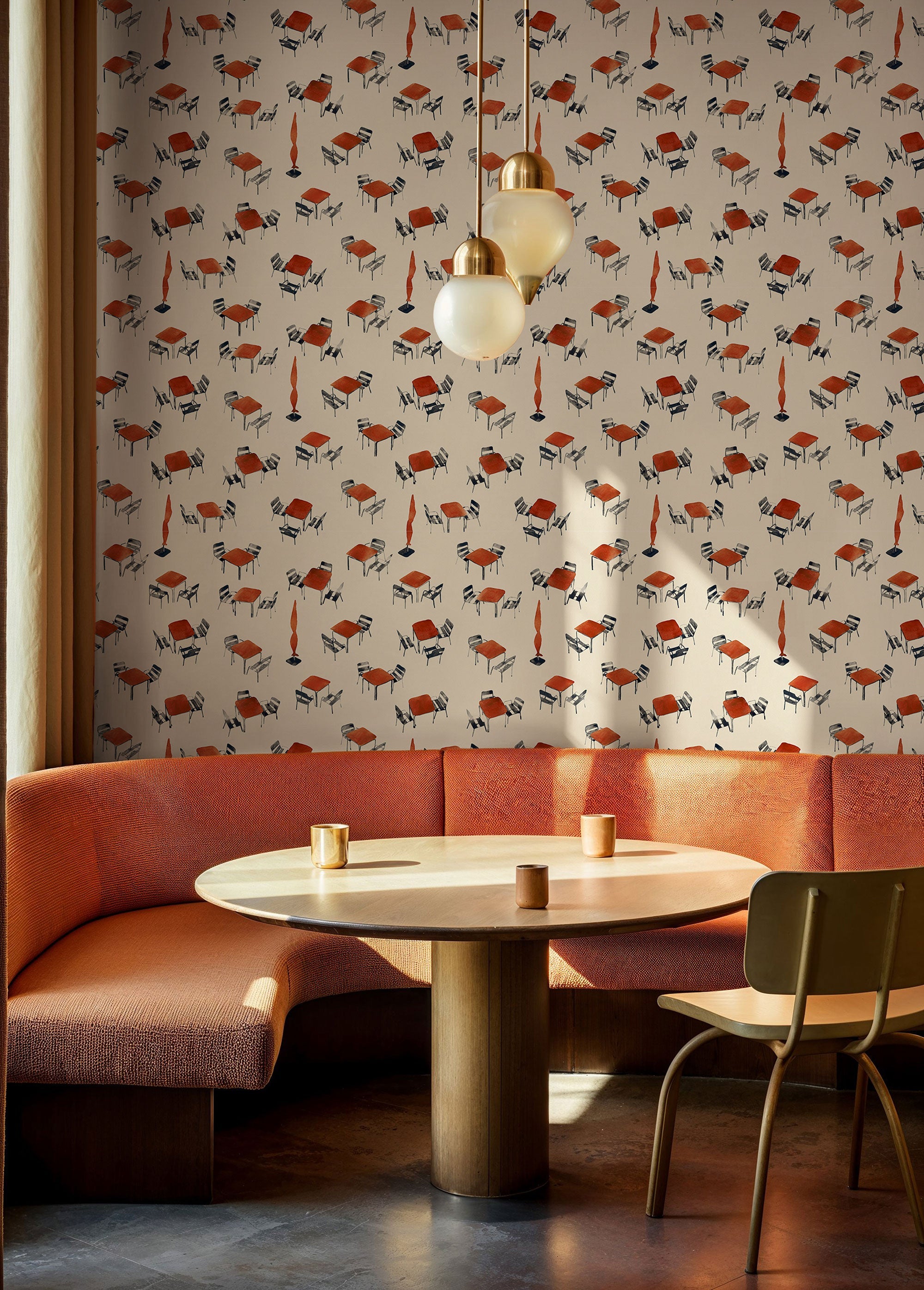 Terraceo Beige Solera Wallpaper by Tres Tintas