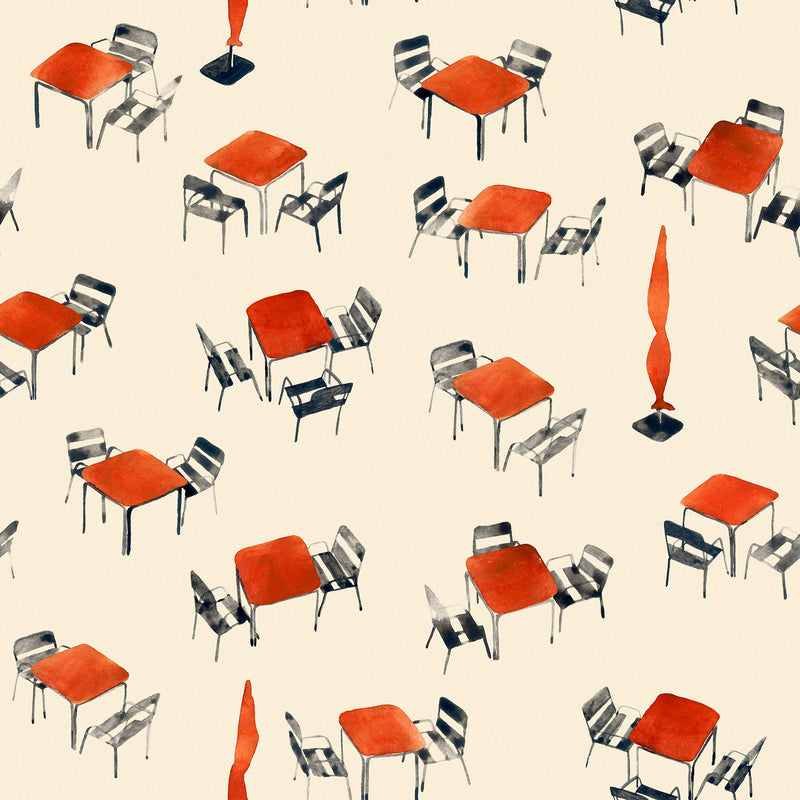 Terraceo Beige Solera Wallpaper by Tres Tintas