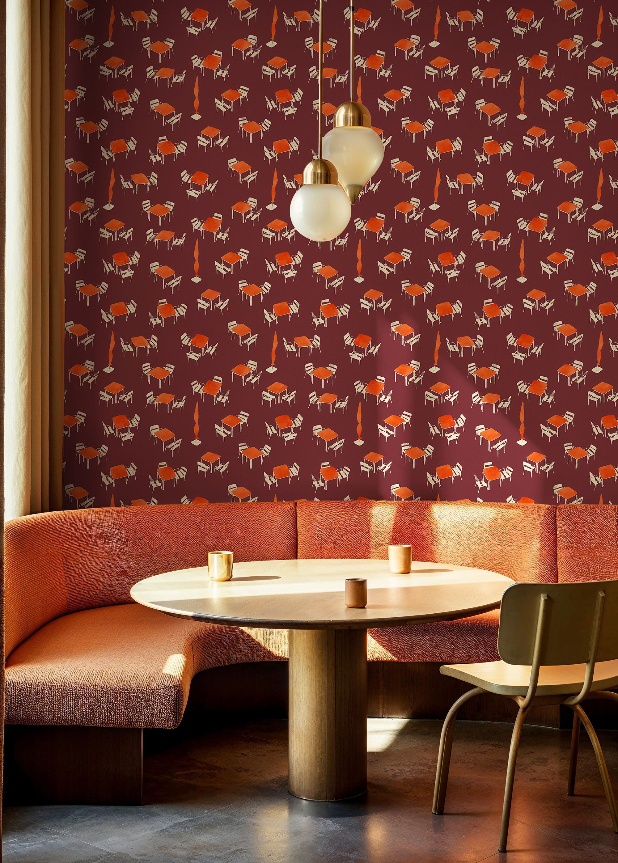 Terraceo Garnet Solera Wallpaper by Tres Tintas