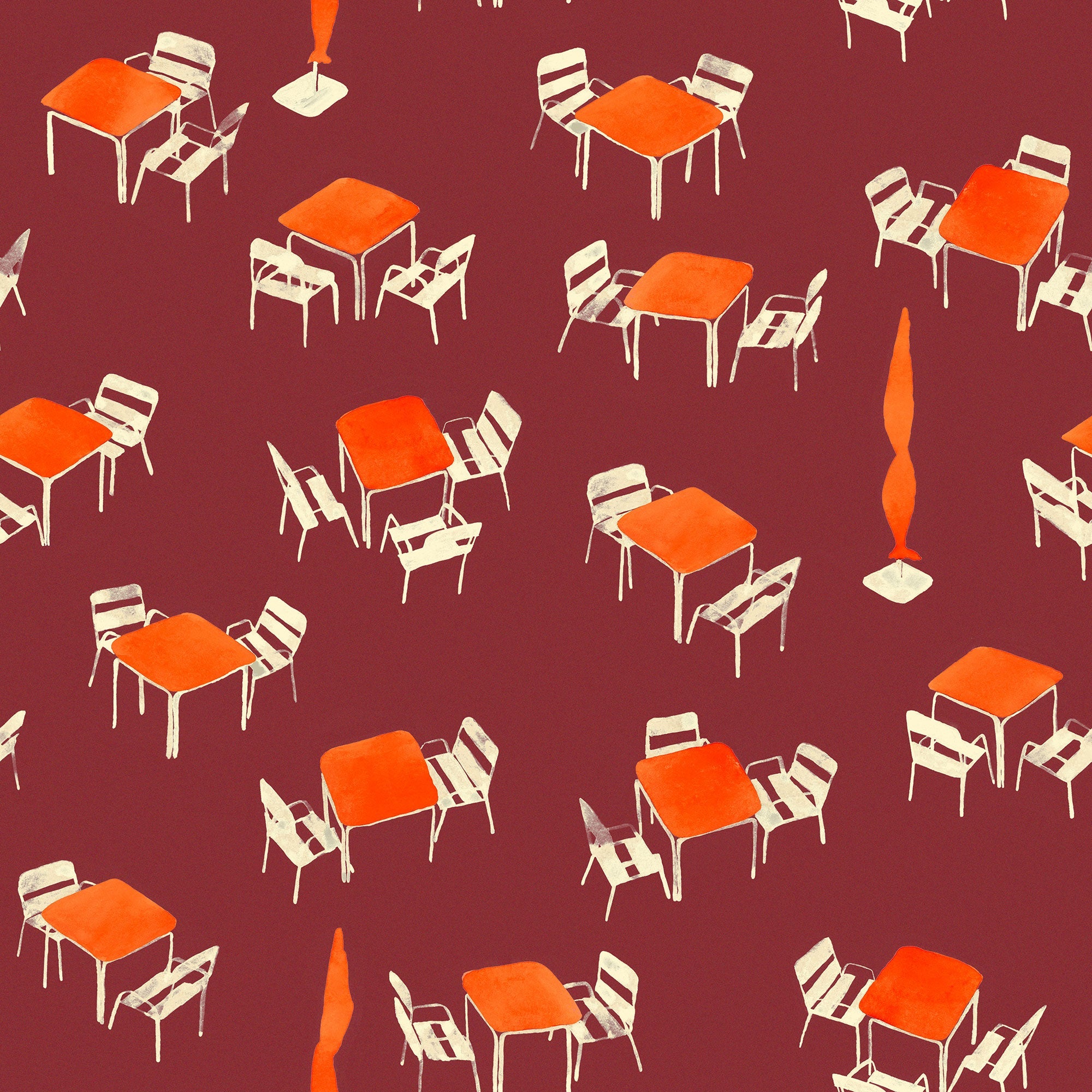 Terraceo Garnet Solera Wallpaper by Tres Tintas