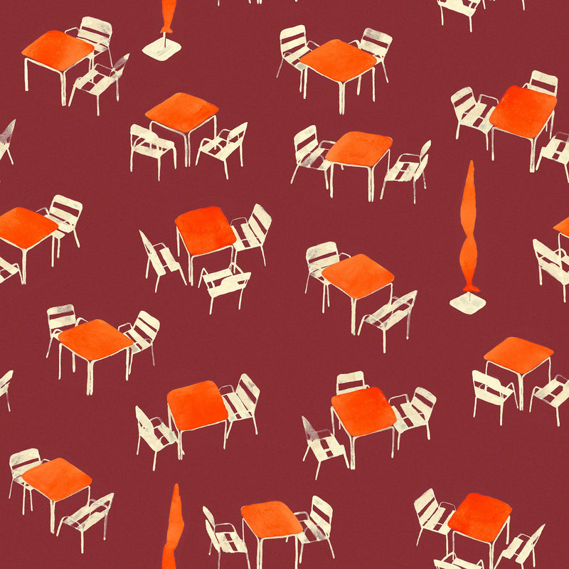 Terraceo Garnet Solera Wallpaper by Tres Tintas