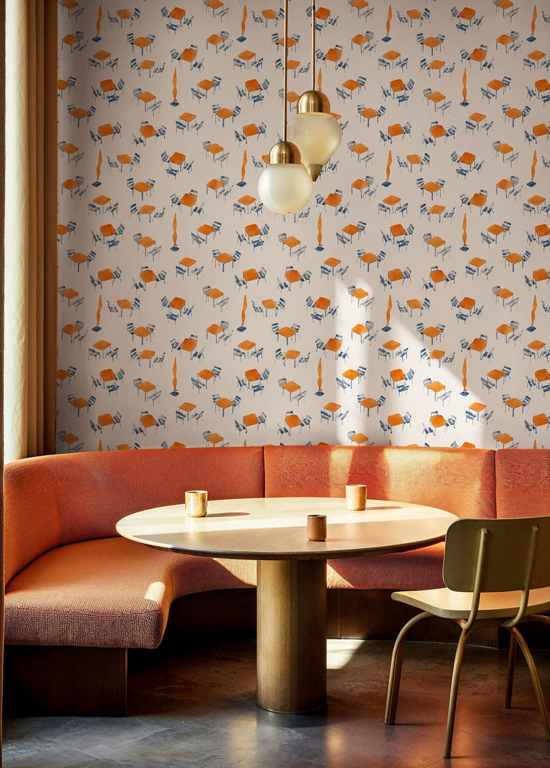 Terraceo White Solera Wallpaper by Tres Tintas