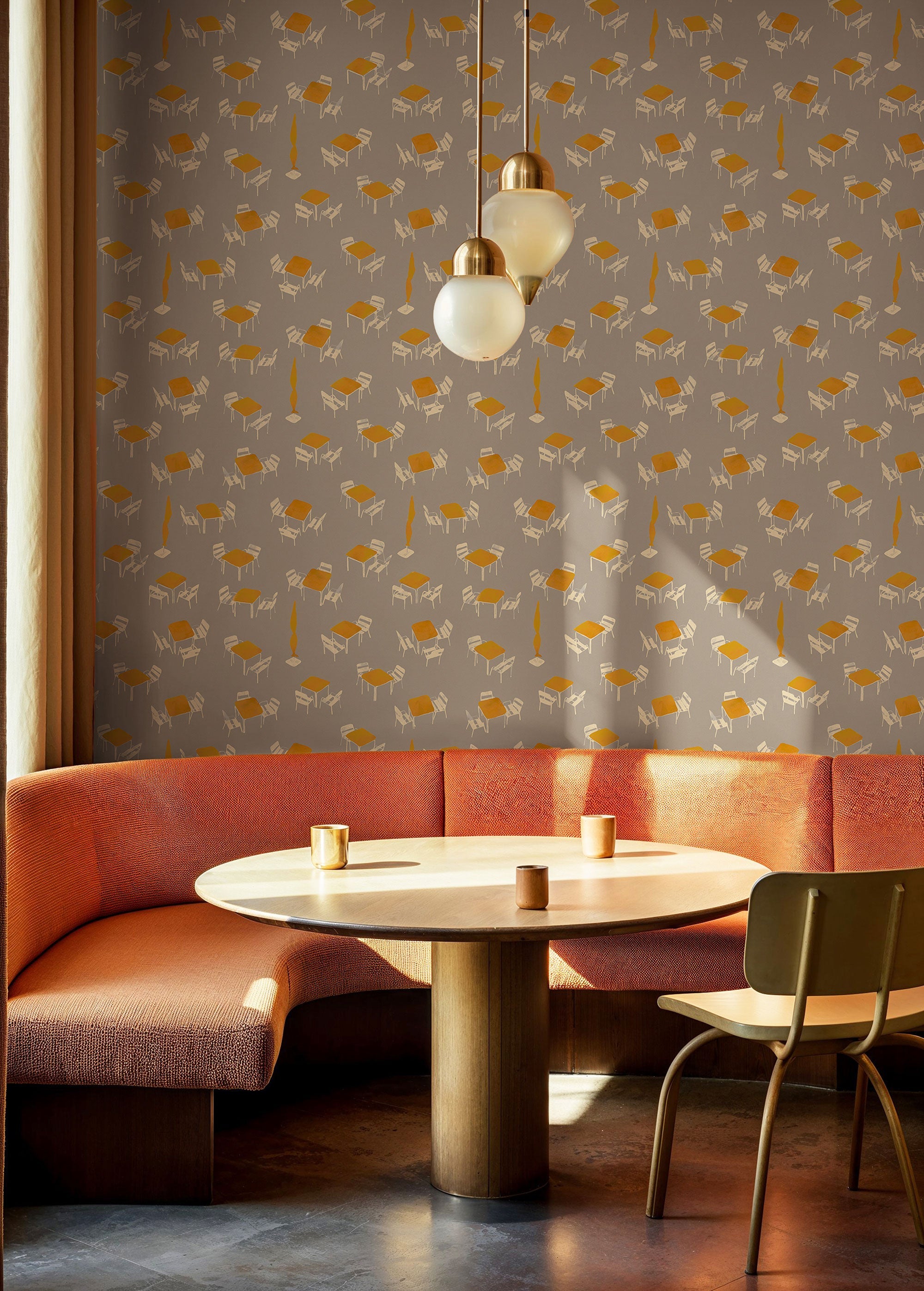Terraceo Grey Solera Wallpaper by Tres Tintas