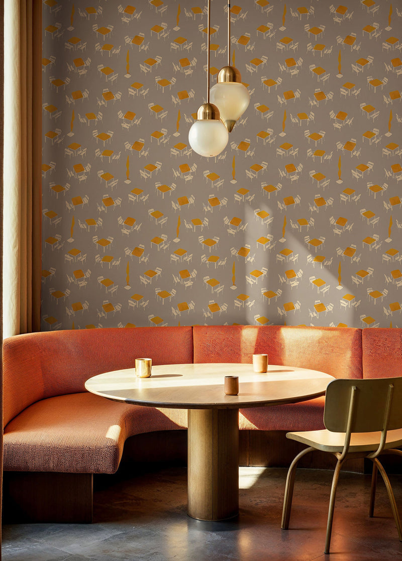 Terraceo Grey Solera Wallpaper by Tres Tintas