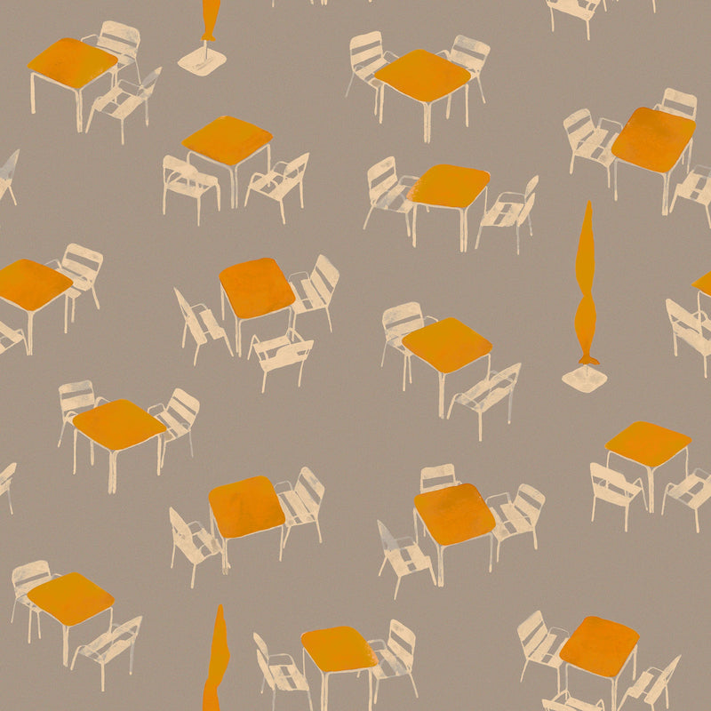 Terraceo Grey Solera Wallpaper by Tres Tintas