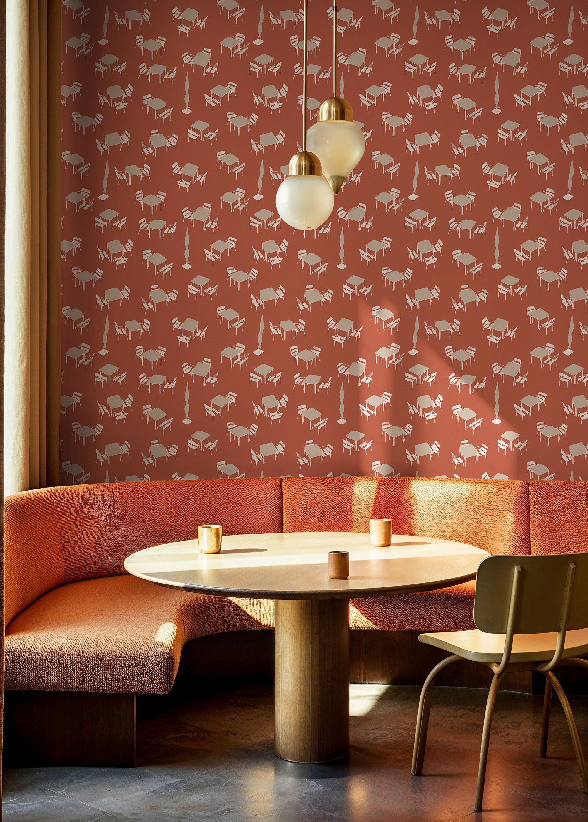 Terraceo Red Solera Wallpaper by Tres Tintas