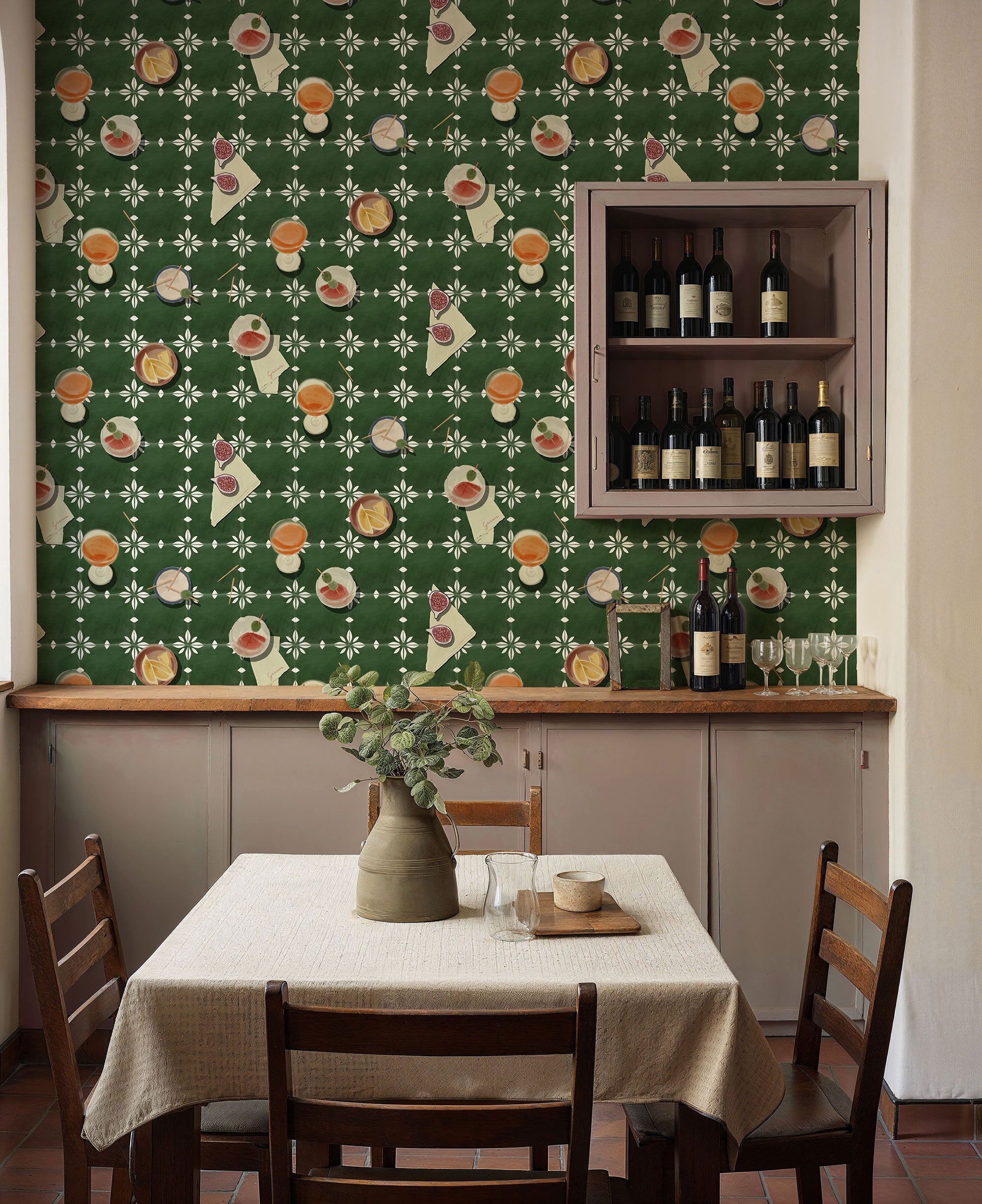 Vermut Green Solera Wallpaper by Tres Tintas