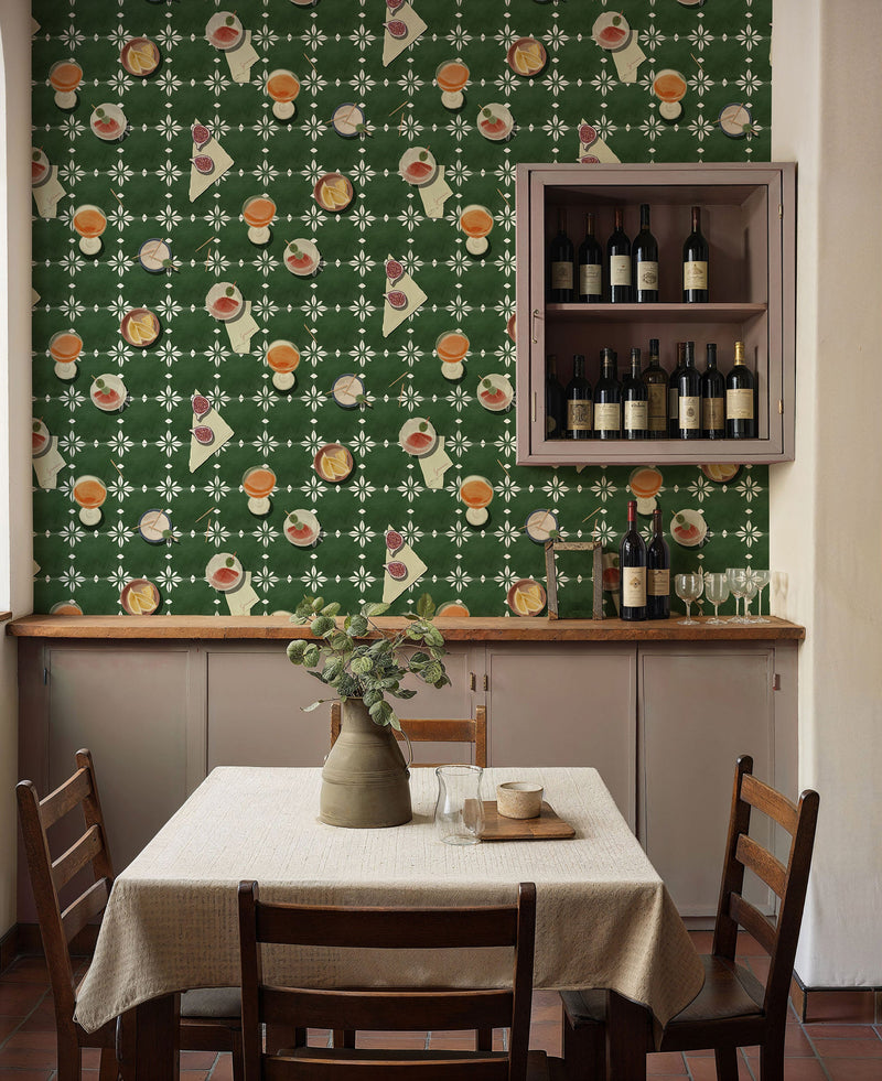 Vermut Green Solera Wallpaper by Tres Tintas