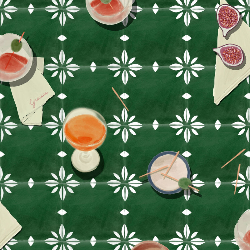 Vermut Green Solera Wallpaper by Tres Tintas