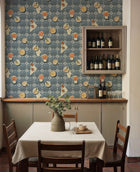 Vermut Blue Solera Wallpaper by Tres Tintas