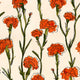 Clavelitos White Solera Wallpaper by Tres Tintas