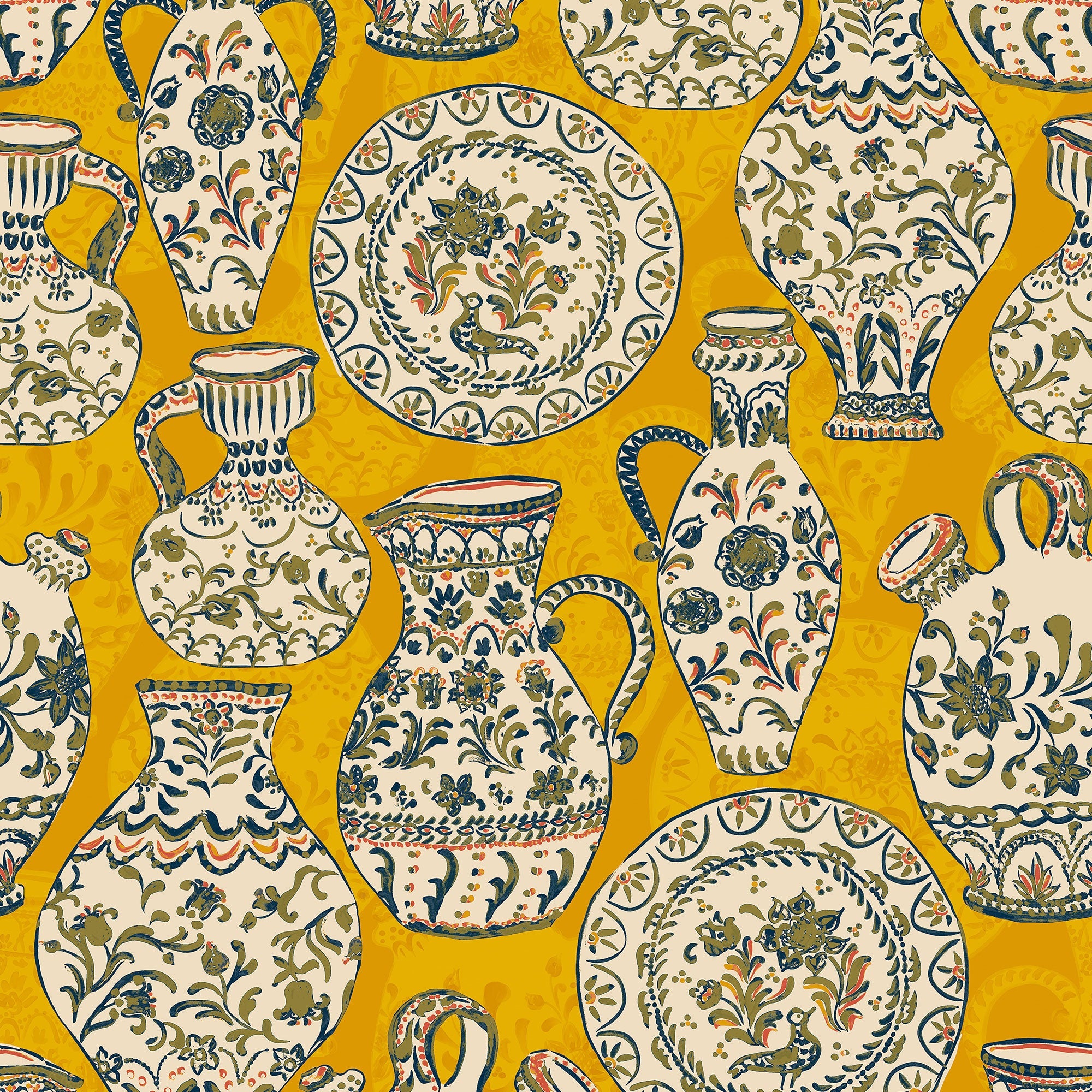 Fajalauzas Yellow Solera Wallpaper by Tres Tintas