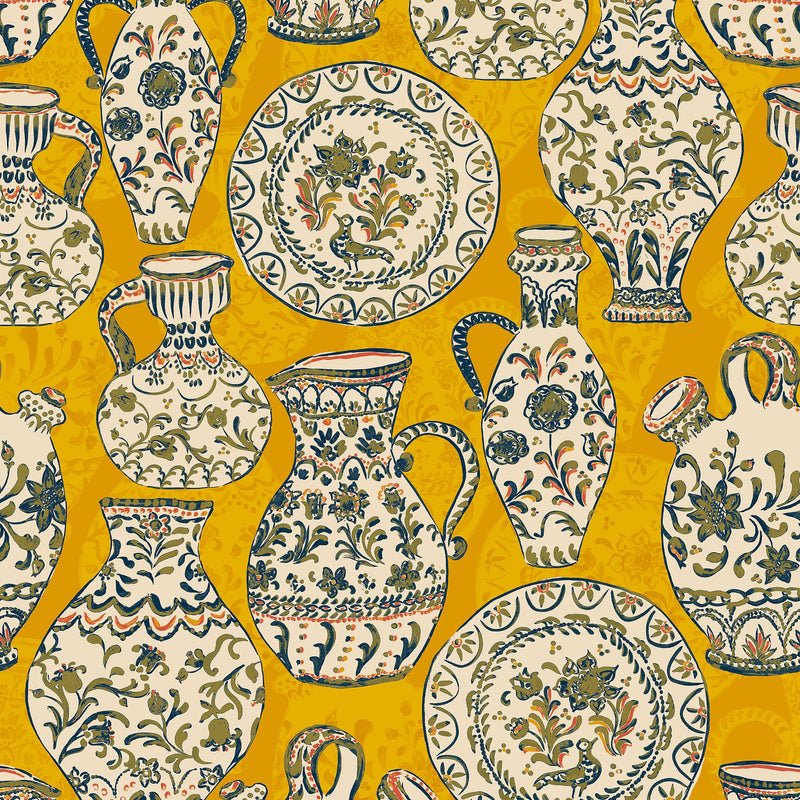 Fajalauzas Yellow Solera Wallpaper by Tres Tintas
