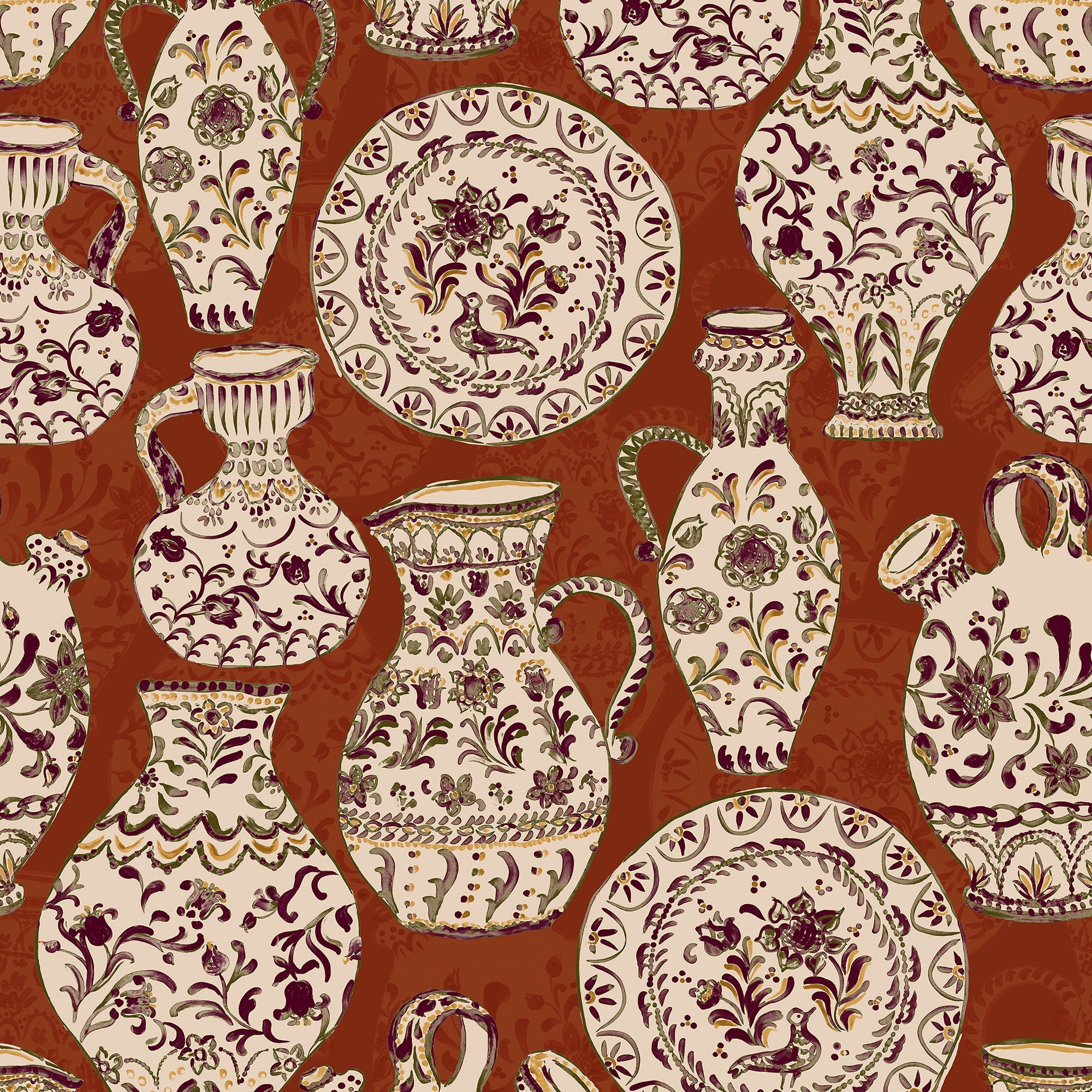Fajalauzas Garnet Solera Wallpaper by Tres Tintas