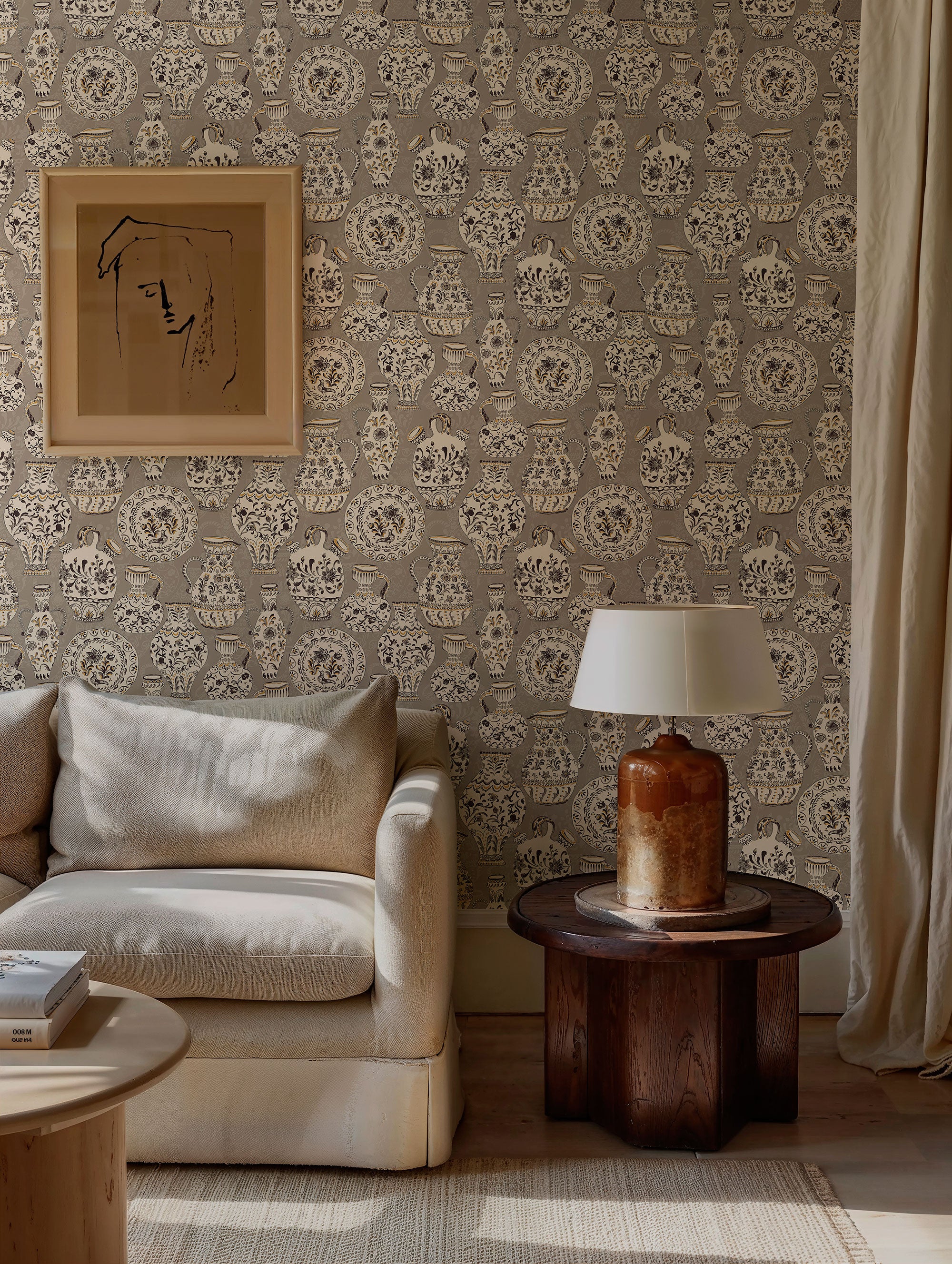 Fajalauzas Grey Solera Wallpaper by Tres Tintas
