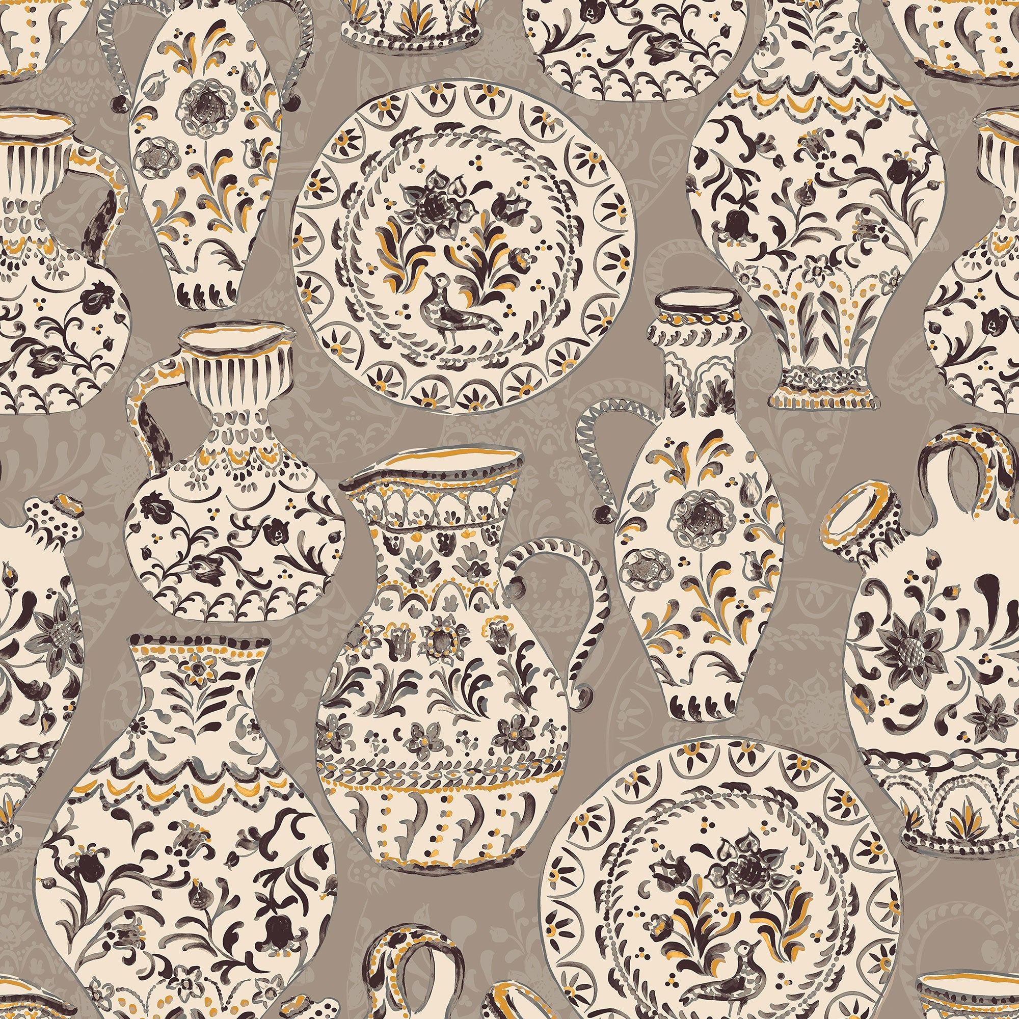 Fajalauzas Grey Solera Wallpaper by Tres Tintas