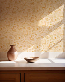 Souvenirs Yellow Solera Wallpaper by Tres Tintas