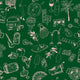 Souvenirs Green Solera Wallpaper by Tres Tintas