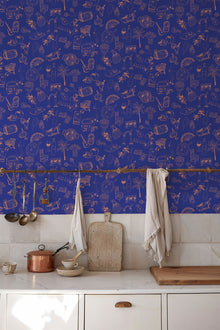 Souvenirs Scarlet Solera Wallpaper by Tres Tintas