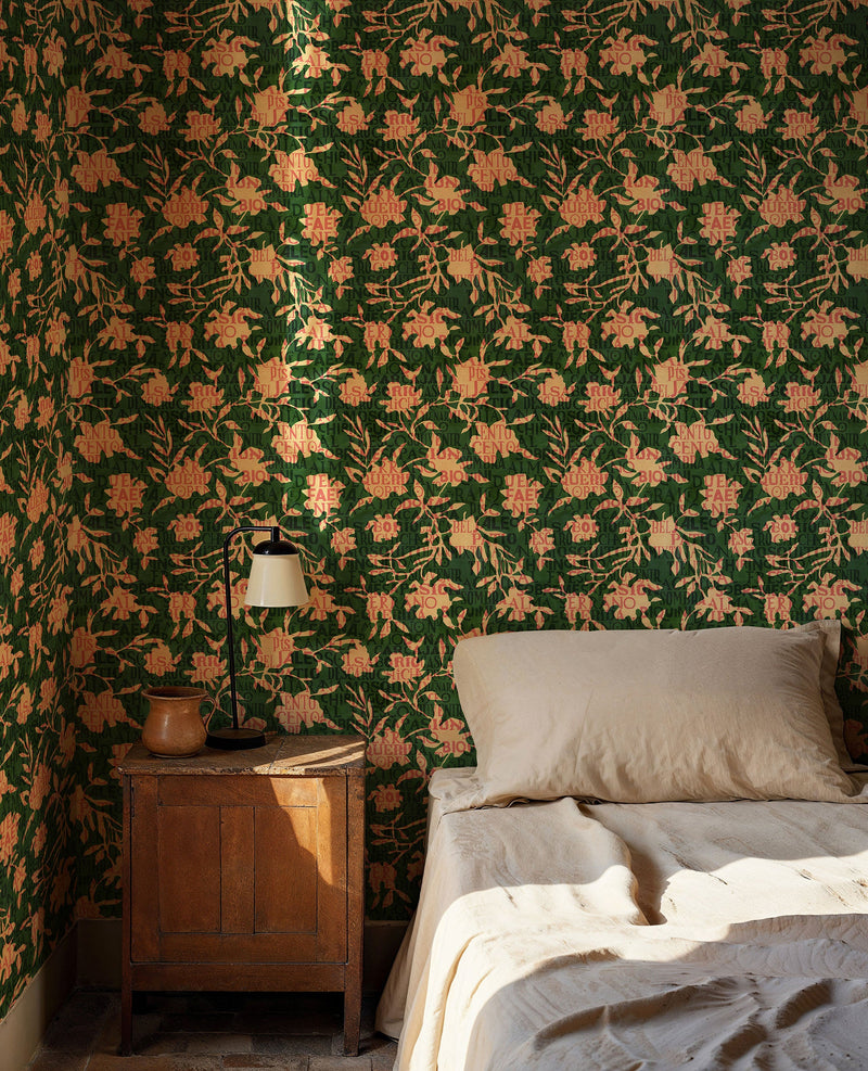 Jaleo Green Solera Wallpaper by Tres Tintas