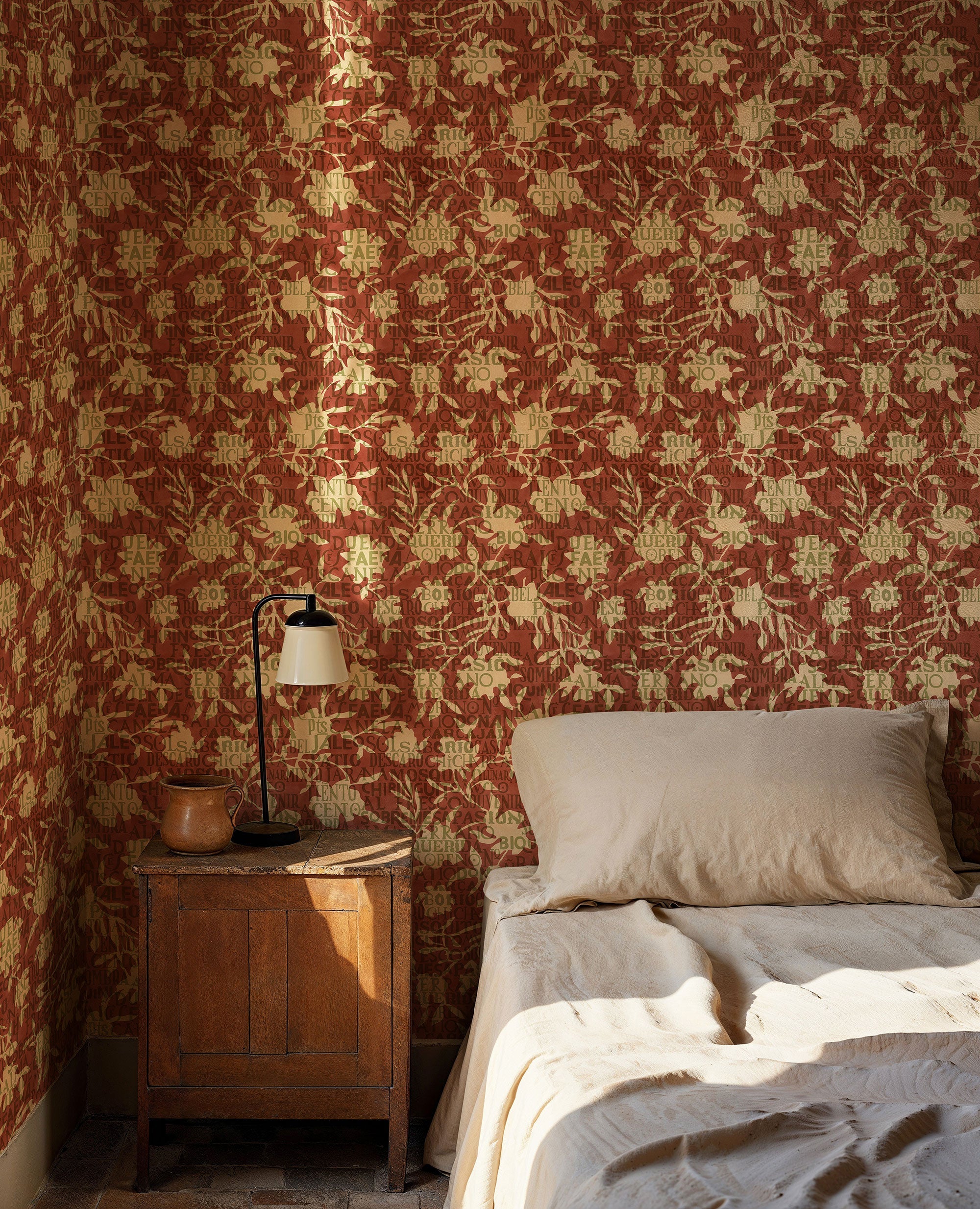 Jaleo Red Solera Wallpaper by Tres Tintas