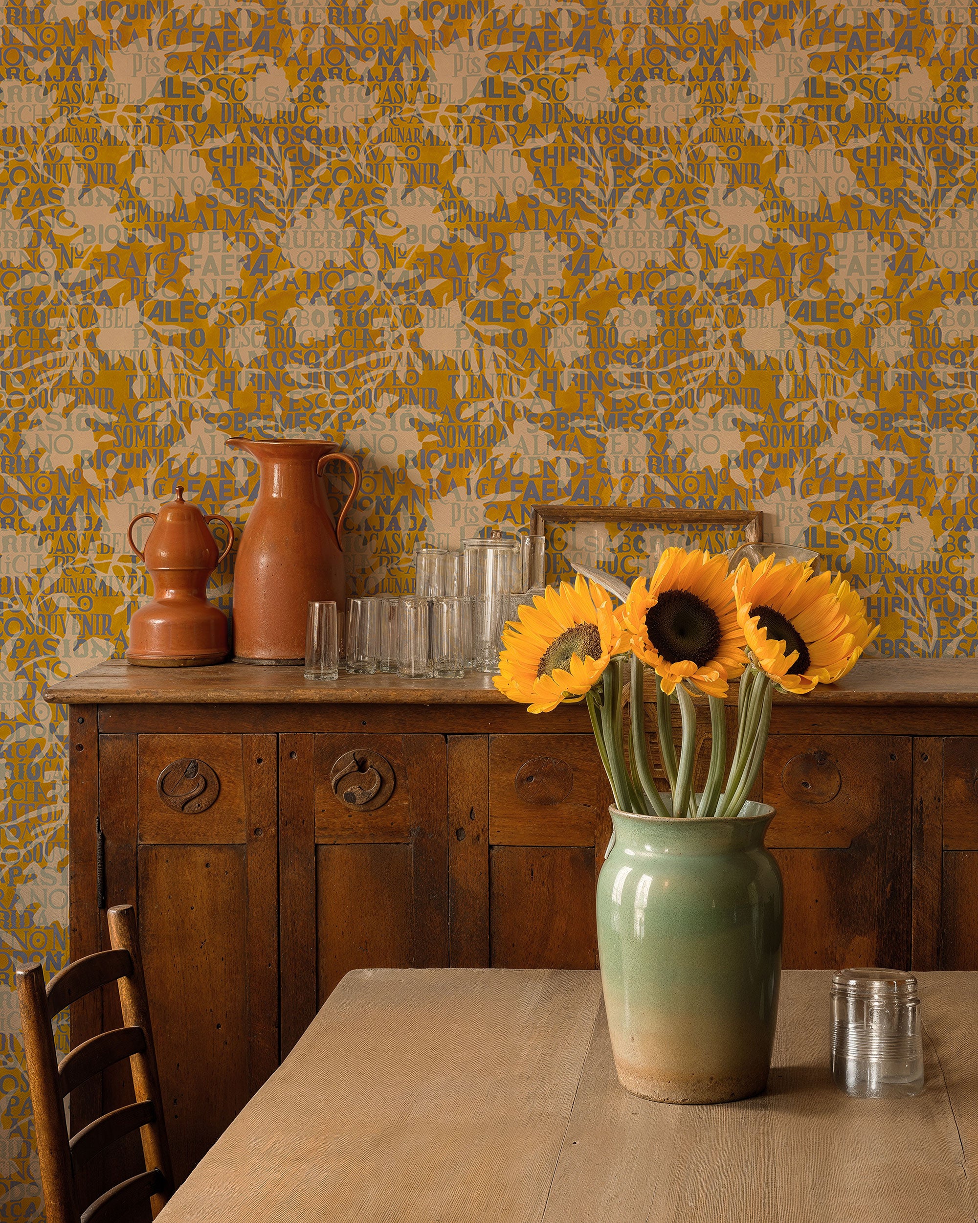 Jaleo Yellow Solera Wallpaper by Tres Tintas