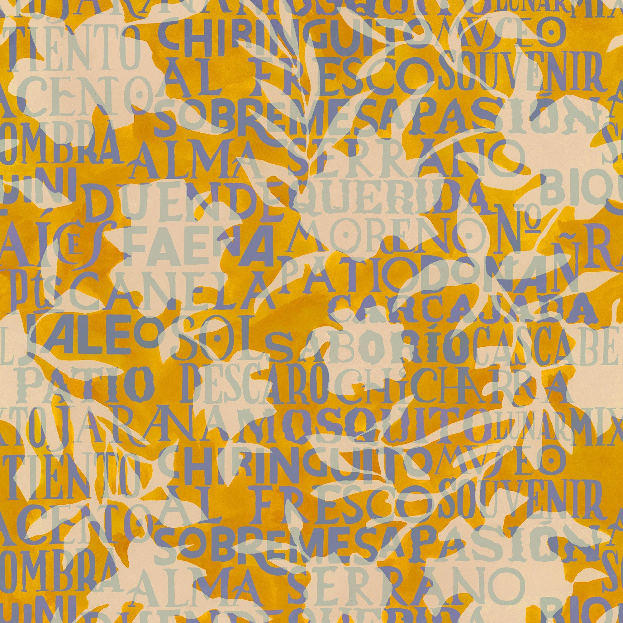 Jaleo Yellow Solera Wallpaper by Tres Tintas