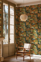 Postal Green Solera Wallpaper by Tres Tintas