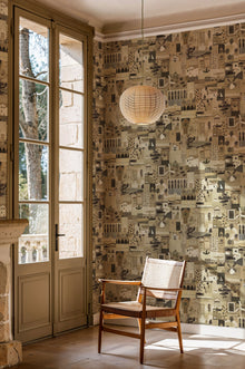 Postal Beige Solera Wallpaper by Tres Tintas