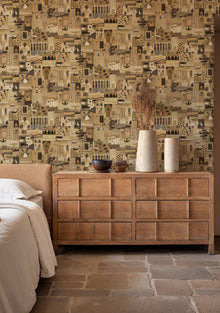 Postal Beige Solera Wallpaper by Tres Tintas