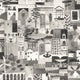 Postal Black and White Solera Wallpaper by Tres Tintas