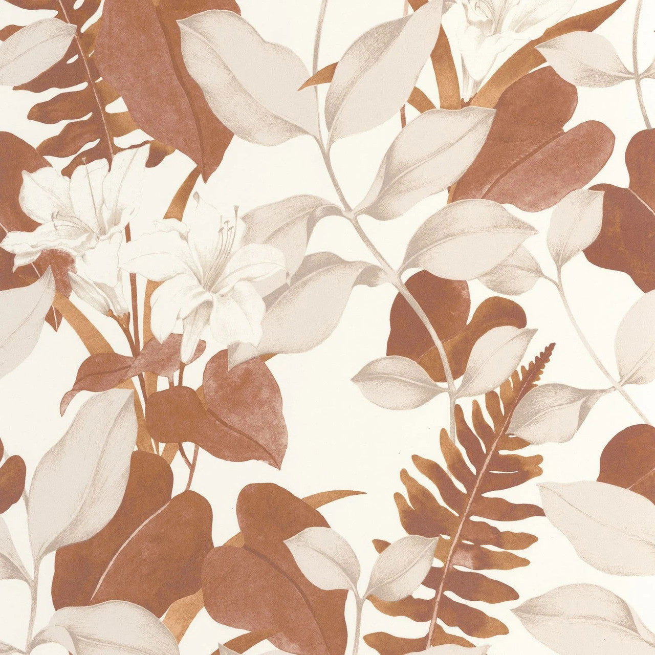 SOLI200263443 Royal Lily Soliflore Wallpaper by Casadeco