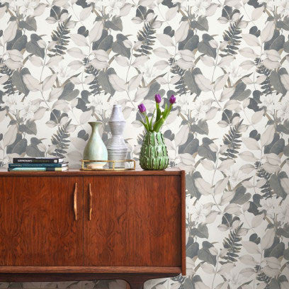 SOLI200266666 Royal Lily Soliflore Wallpaper by Casadeco