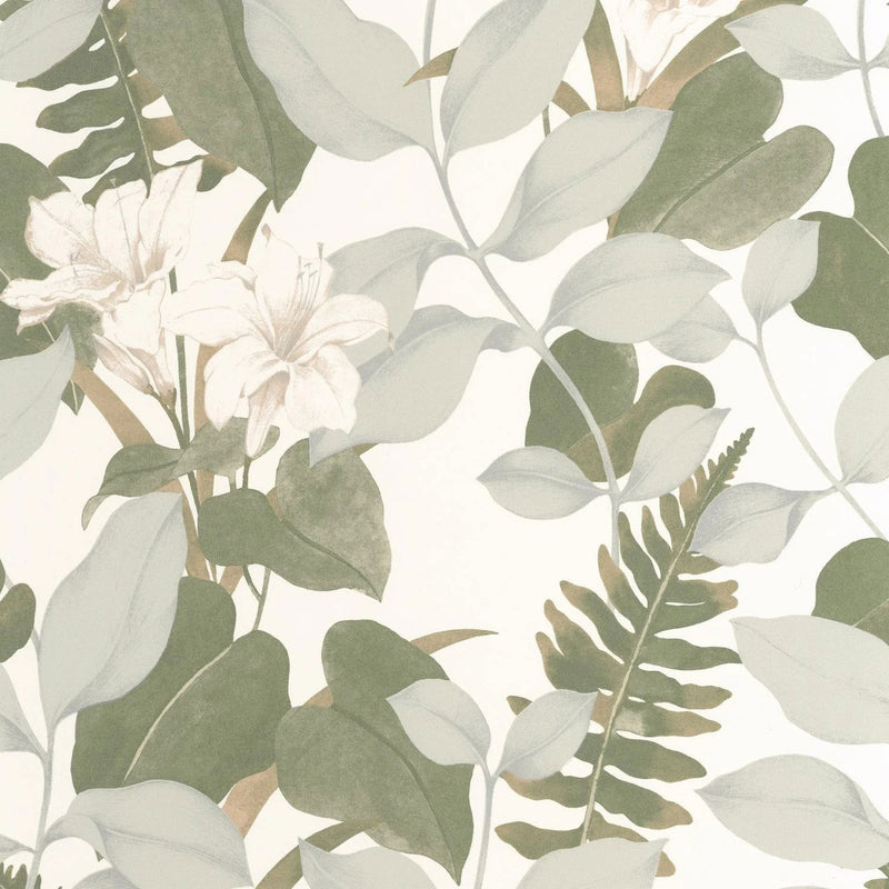 SOLI200267212 Royal Lily Soliflore Wallpaper by Casadeco