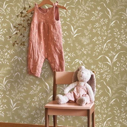 SOLI200282442 Grass Field Soliflore Wallpaper by Casadeco