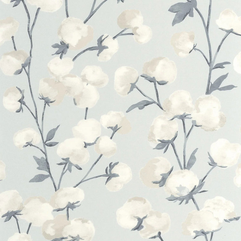 SOLI200296226 Cotton Flower Soliflore Wallpaper by Casadeco