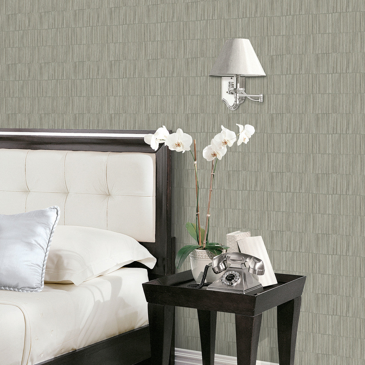 SP-JA3003 Bamboo Boutique Sheen Silver Grey Wallpaper by Galerie