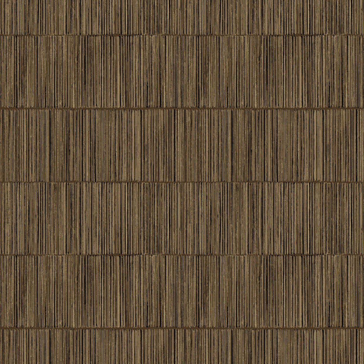 Bamboo Boutique Sheen Bronze Brown Wallpaper by Galerie