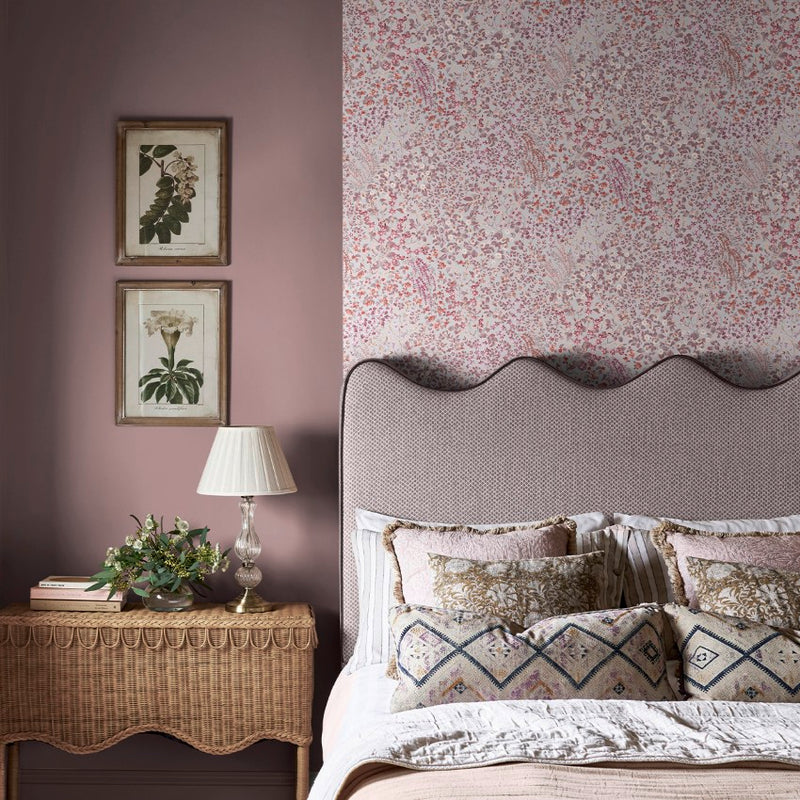 142357 Painterly Flora Pink Wallpaper by Graham & Brown