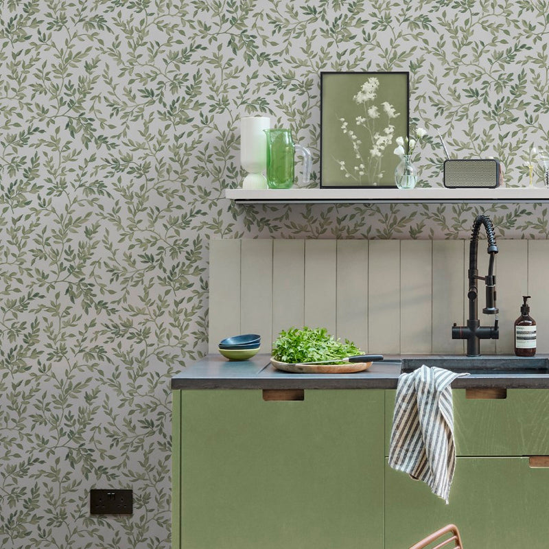 142345 Archivist’s Leaf Day Wallpaper by Graham & Brown