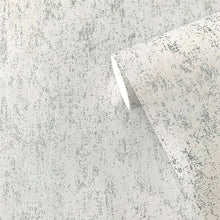 SR28401 Lustre Metallic Silver Grey Wallpaper by Galerie