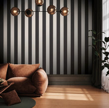 SS21233 Medium Stripe Black Style Sisters Wallpaper by Galerie